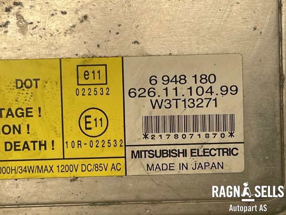 Styreenhet xenon/ballast til Volvo V70 2007-2013 (Type III, Fase 1)  (6948180|W3T13271|30744459|)