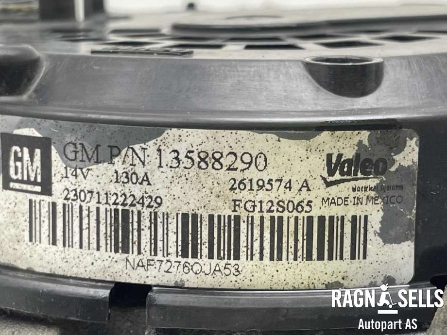 Dynamo til Opel Astra J 2010-2015  (VALEO|1202245|13588290|13581891|95520019|1648232980)