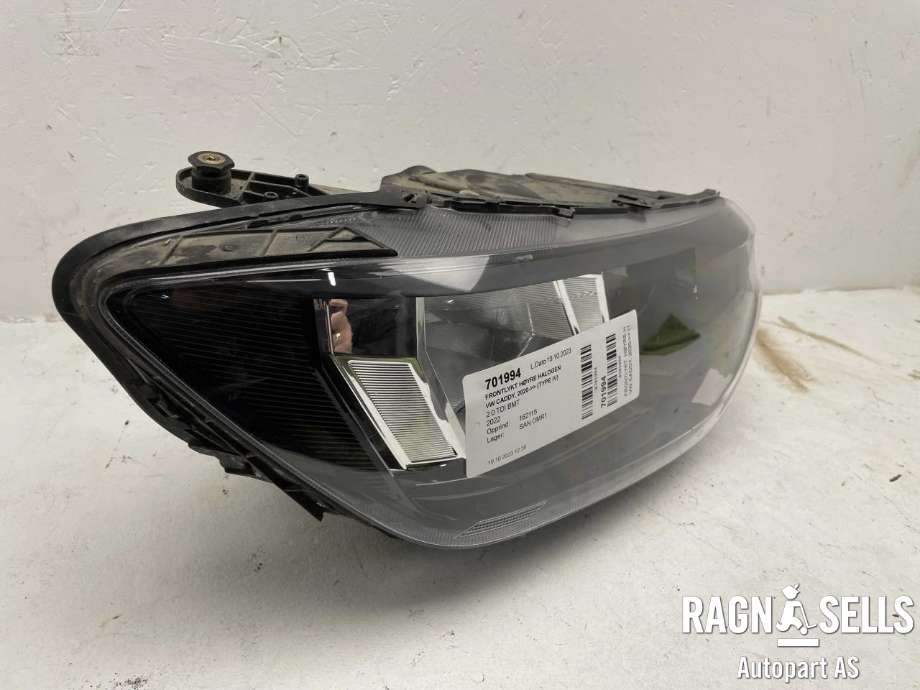 Frontlykt høyre halogen til VW Caddy 2020-->> (Type IV) (2K8 941 006 A|61202402RL|)
