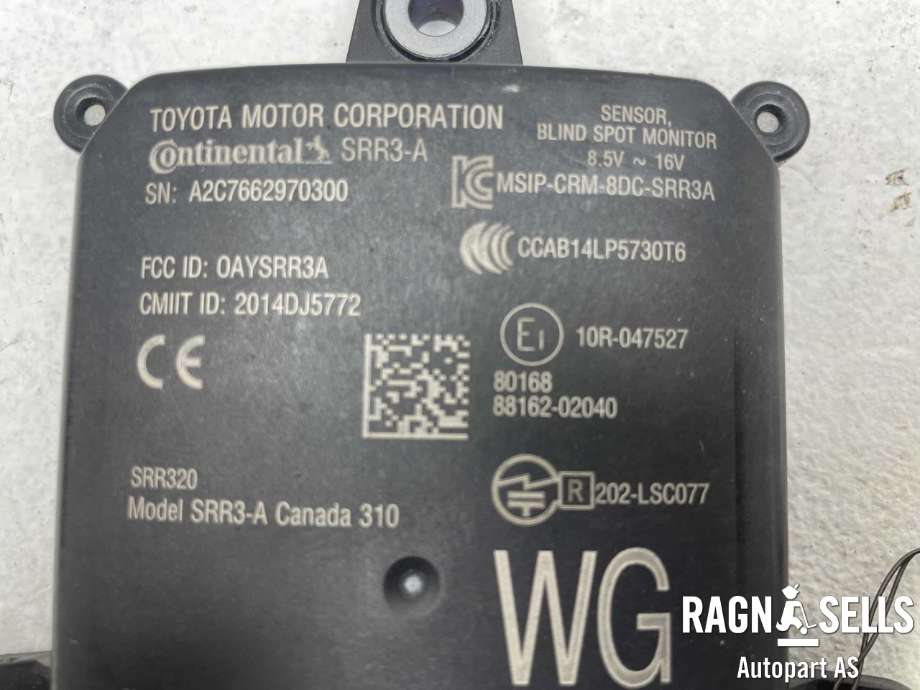 Sensor radar til Toyota Corolla 2019-->>  (CONTINENTAL|8816202040|A2C7662970300|)