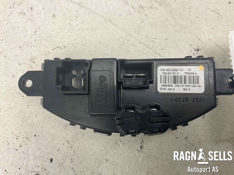 Varmeapparat motstand til Audi A3 2016-2020 (Type III, Fase 2)  (VALEO|5Q0 907 521 C|T33443BA|)
