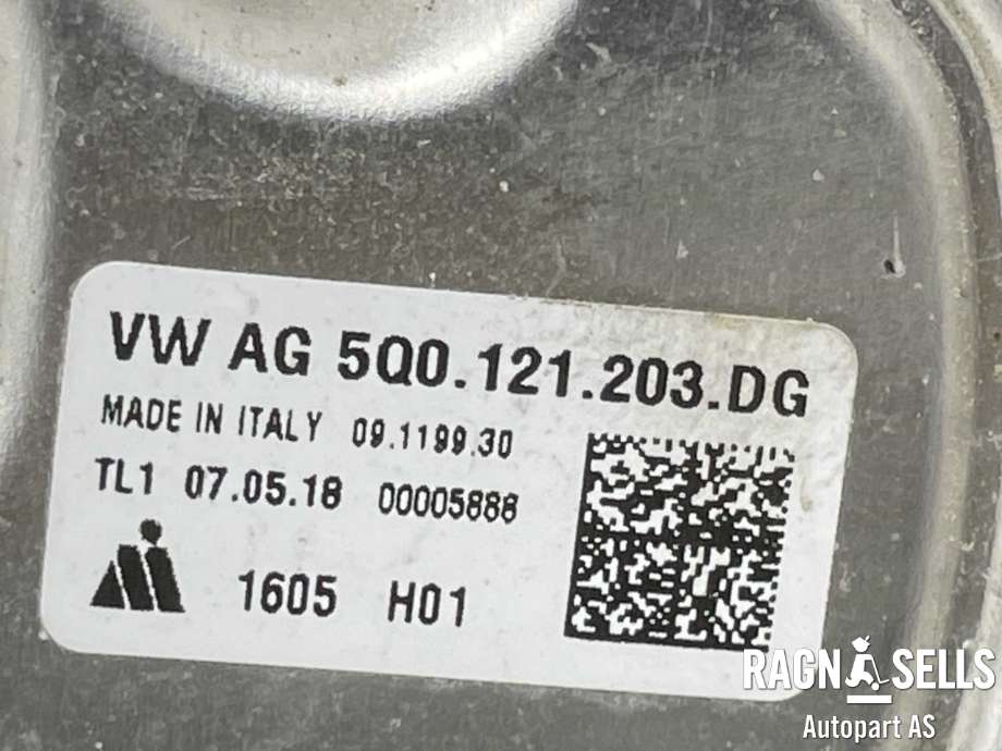 Kjølevifte elektrisk til Audi A3 2016-2020 (Type III, Fase 2)  (5Q0121203DG|5Q0 121 203 DG|)