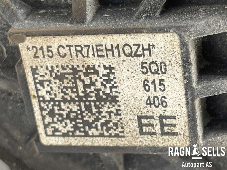 Bremsecaliper høyre bak, elektrisk til Audi A3 2016-2020 (Type III, Fase 2) (8V0 615 424 D|3Q0 998 281 A|)