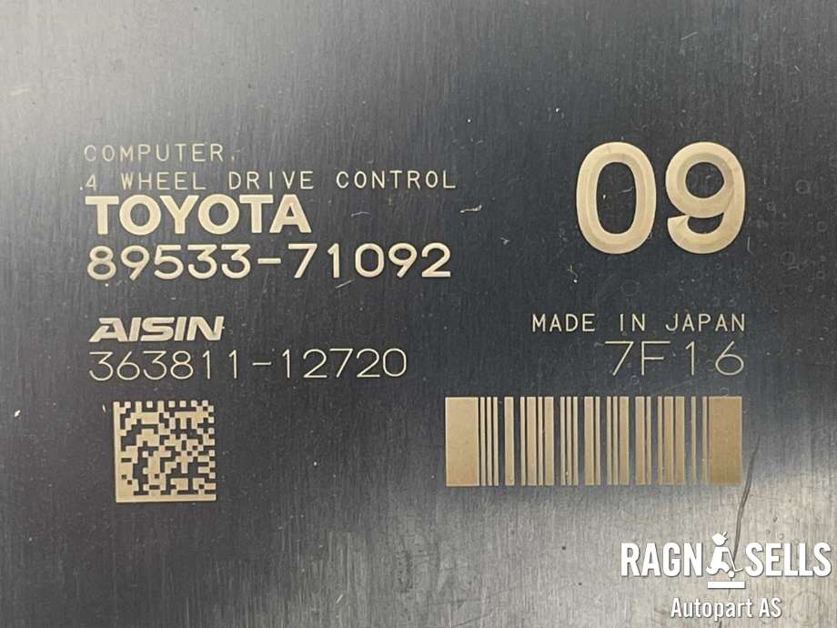 Styreenhet 4WD til Toyota Hilux 2016-2020  (AISIN|8953371092|363811-12720|)
