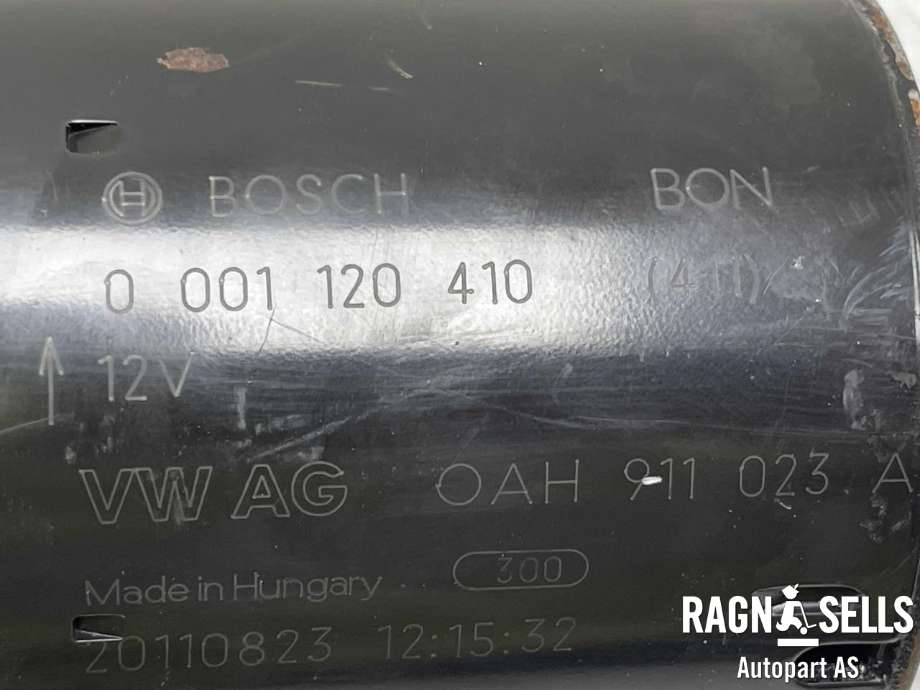 Starter til VW Beetle 2011-2018 (Type II)  (BOSCH|0001120410|0AH 911 023 A|0AH 911 023 AX|OAH911023|0AH911023|0AH911023A|0AH911023AX|0AH911023D|0AH911023DX|0AH911023K|0AH911023KX|)