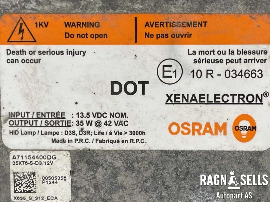 Styreenhet xenon/ballast til Ford Focus 2011-2014 (Type III, Fase 1)  (BM51-13C170-AA|)