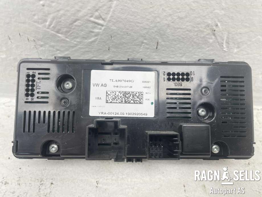 Varmeapparat betjening til VW Transporter / Caravelle 2019-->> (T6.1) (T6.1) (7LA907049G|)