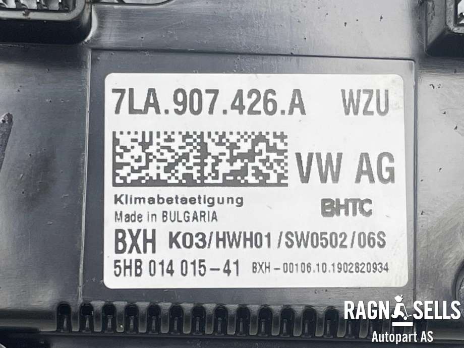 Varmeapparat betjening til VW Transporter / Caravelle 2019-->> (T6.1) (T6.1) (7LA 907 426 A|5HB 014 015-41|)