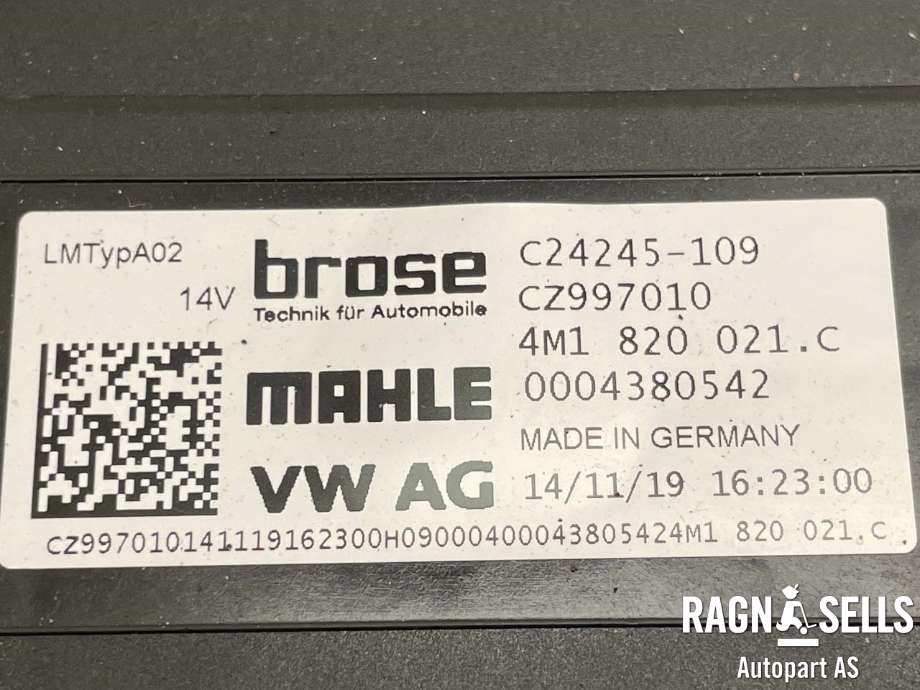 Varmeapparat motor til Audi e-tron 2018-->> (MAHLE|4M1 820 021 B|4M1 820 021 C|C24245109)