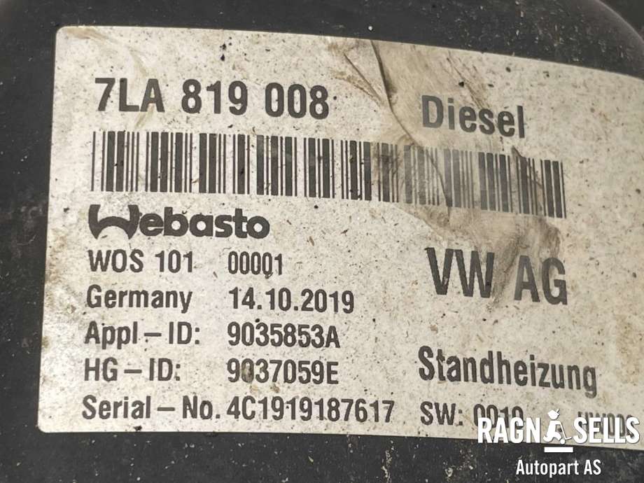 Dieselvarmer til VW Transporter / Caravelle 2019-->> (T6.1) (T6.1) (7LA819008|5WA 815 007 A|)
