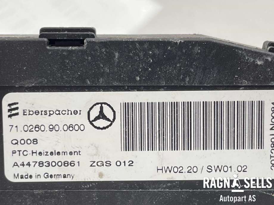 Varmeapparat register til Mercedes Sprinter 2018-->> (907/910) (907/910) (A 447 830 08 61|A4478300861|)
