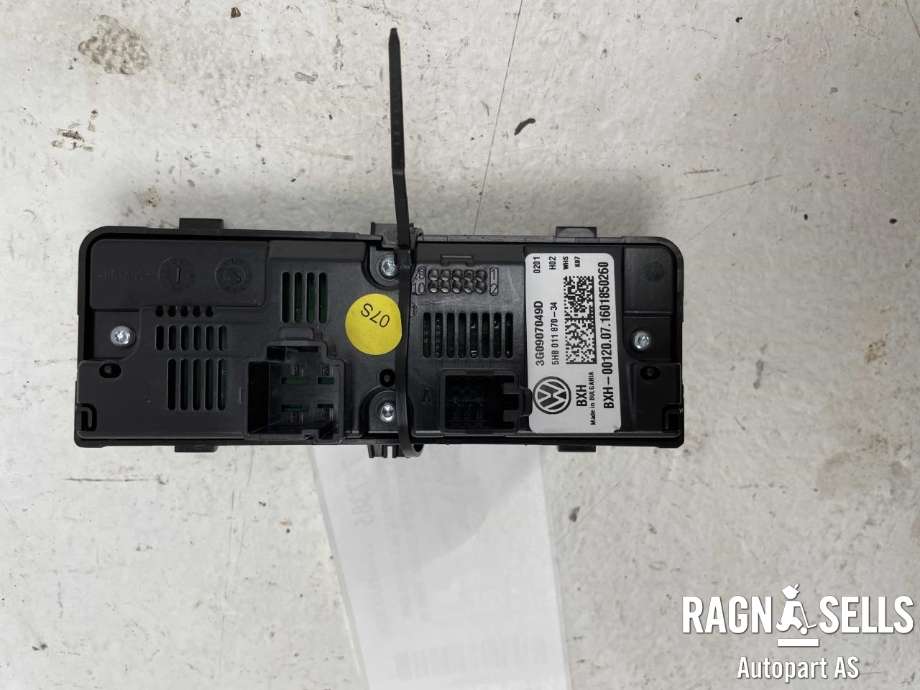 Varmeapparat betjening bak til VW Passat 2015-2019 (Fase 1) (B8) (B8) (3G0 907 049 D|5HB01187034|)