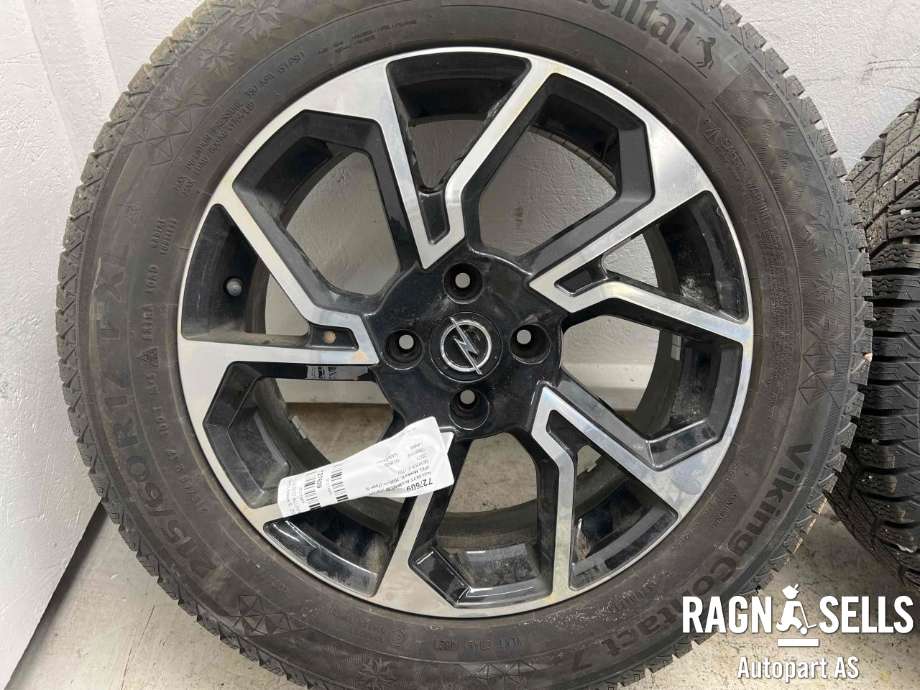 Hjulsett aluminium vinter til Opel Mokka E 2020-->> (Type II) (CONTINENTAL|4X108/ET32/56|60|215/60R17|)