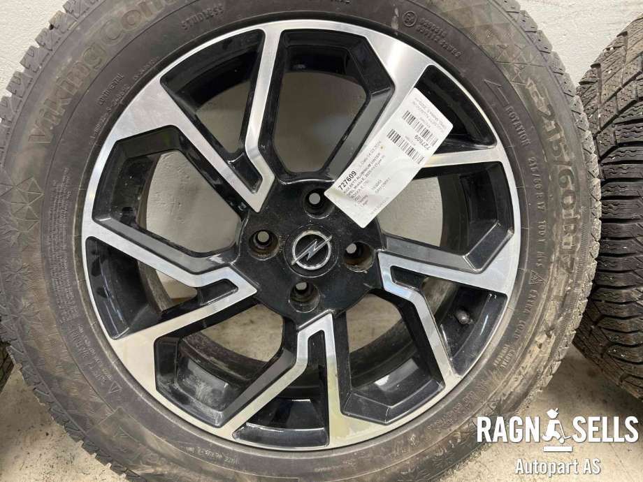 Hjulsett aluminium vinter til Opel Mokka E 2020-->> (Type II) (CONTINENTAL|4X108/ET32/56|60|215/60R17|)