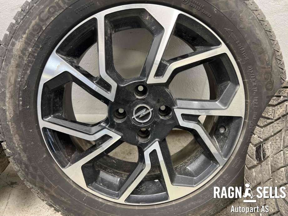 Hjulsett aluminium vinter til Opel Mokka E 2020-->> (Type II) (CONTINENTAL|4X108/ET32/56|60|215/60R17|)