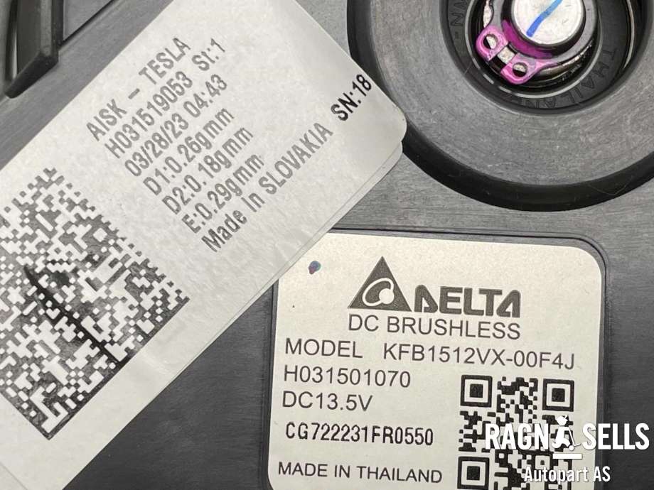 Varmeapparat motor til Tesla Model Y 2021-2024 (Type I) (1539475-00-A|H031501070|H031519053|CG722231FR0550|1539475-00-B|1539475-10-A|1679899-00-A)