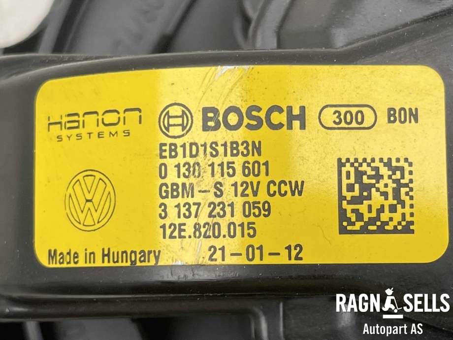 Varmeapparat motor til Škoda Citigo-e 2019-->>  (BOSCH|0130115601|3137231059|12E820015|)
