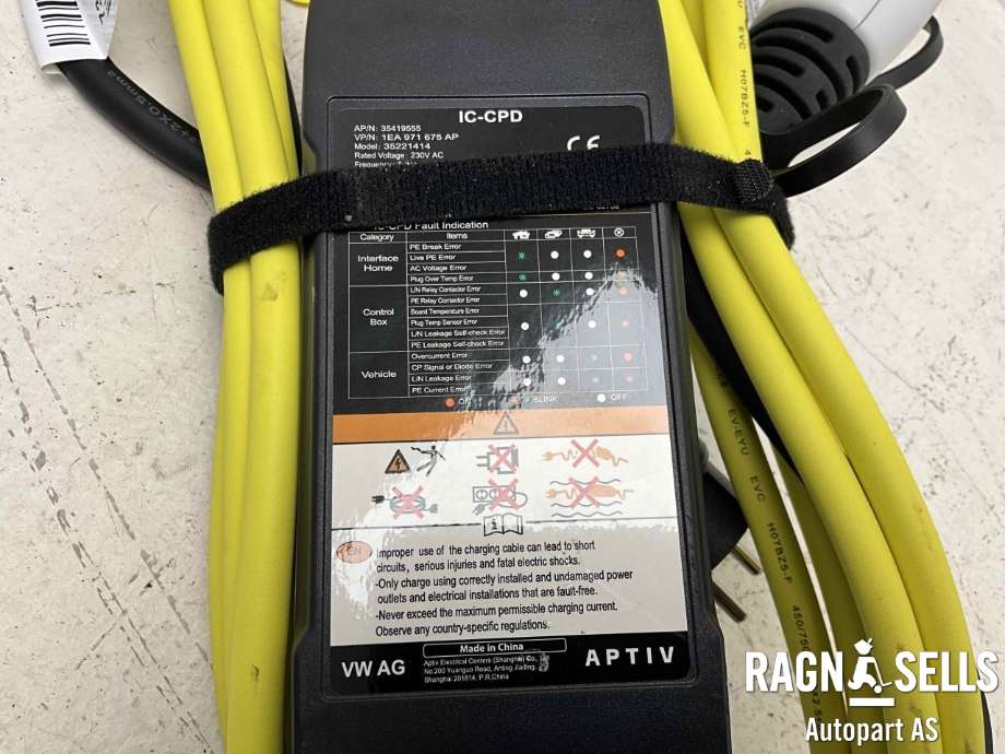 Batterilader kabel til Škoda Citigo-e 2019-->> (1EA971675AP|35221414|)