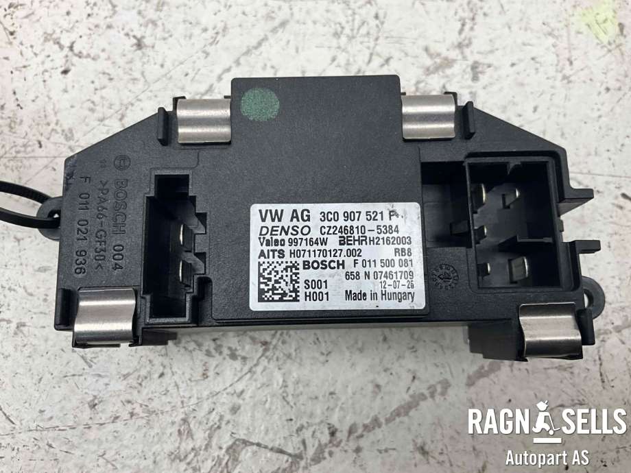 Varmeapparat motstand til VW Tiguan 2011-2016 (Type I, Fase 2)  (DENSO|3C0907521F|3C0 907 521 G|CZ2468105384|F011500081)
