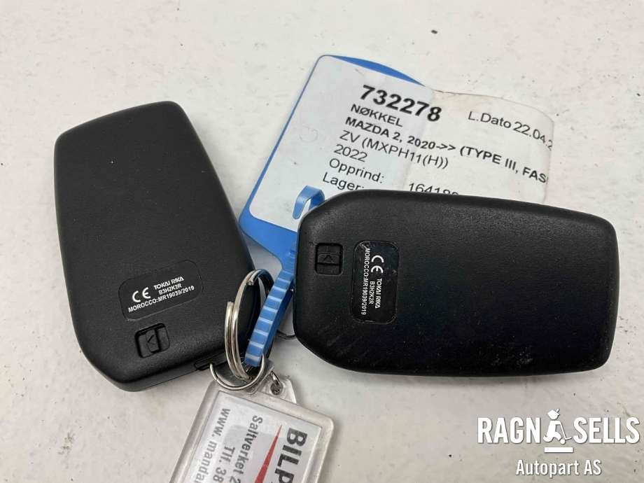 Nøkkel til Mazda 2 2020-->> (Type III, Fase 2)  (N/A|)