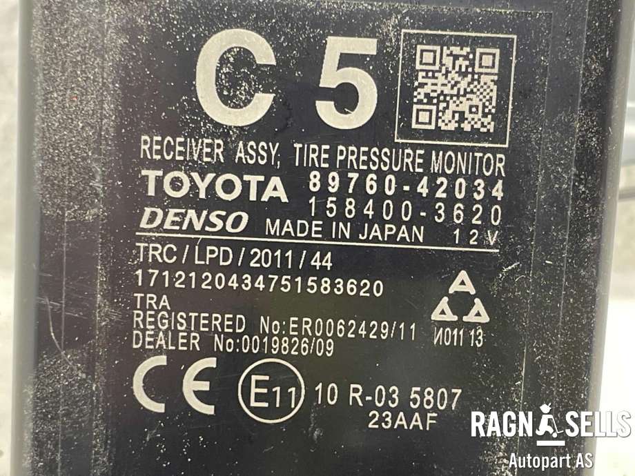 Styreenhet diverse til Toyota RAV4 2016-2019 (Type IV, Fase 2)  (DENSO|89760-42034|1584003620|)