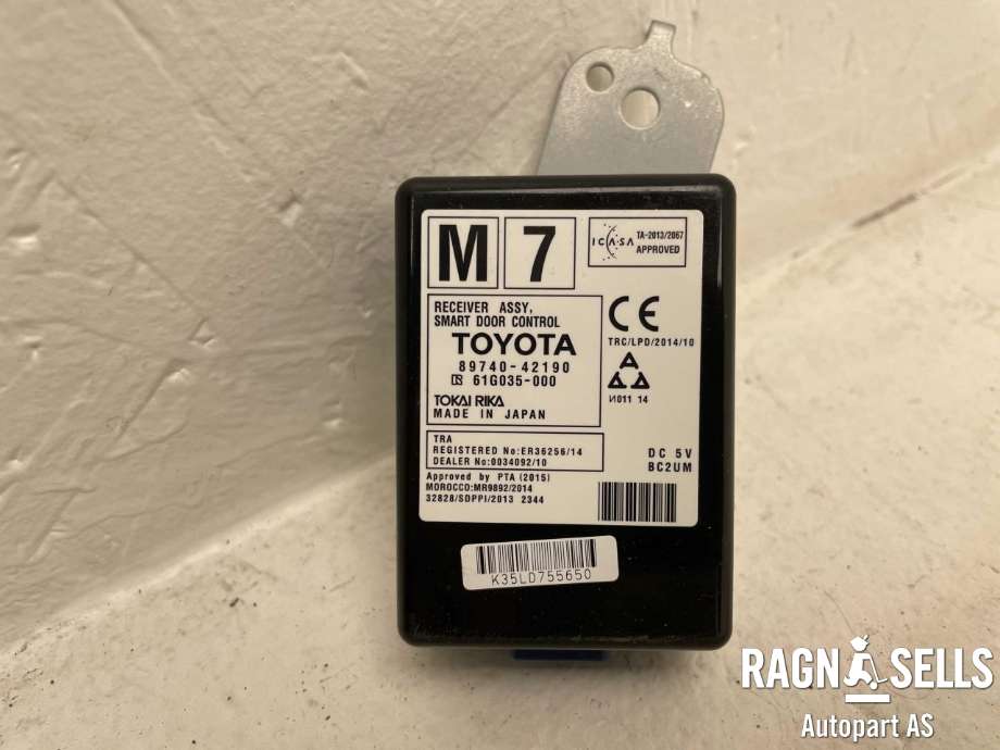 Styreenhet sentrallås til Toyota RAV4 2016-2019 (Type IV, Fase 2) (89740-42190|61G035-000|)