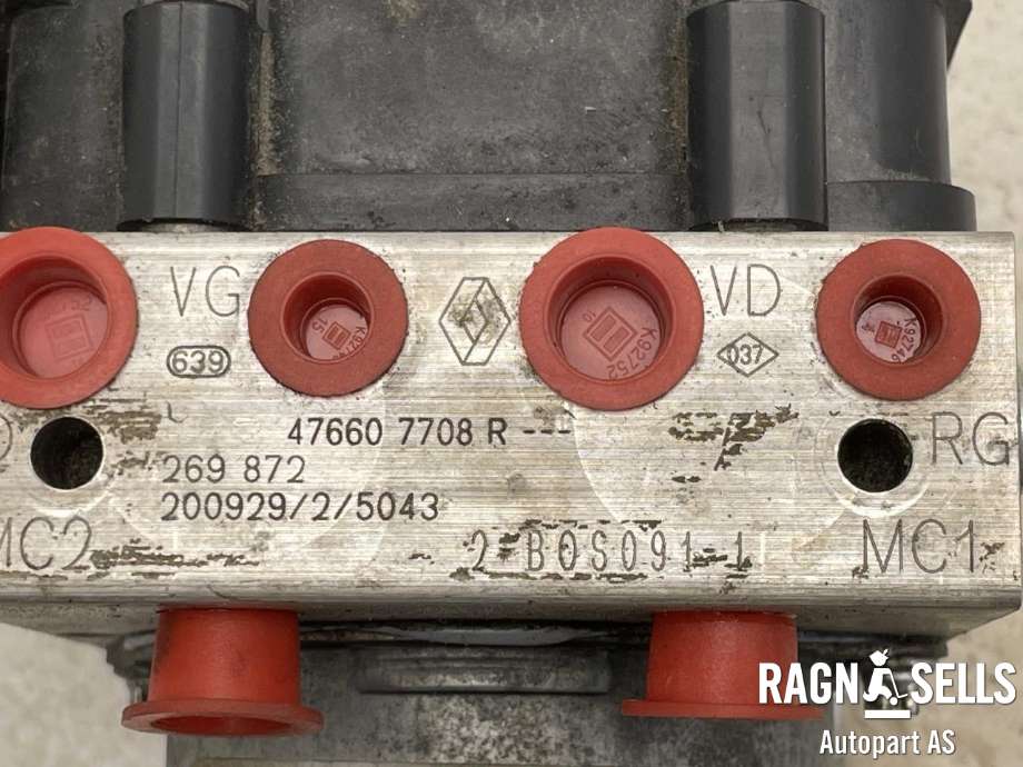 ABS sentral til Renault Master 2014-->> (Type III, Fase 2)  (476604579R|476607708R|0265294498)