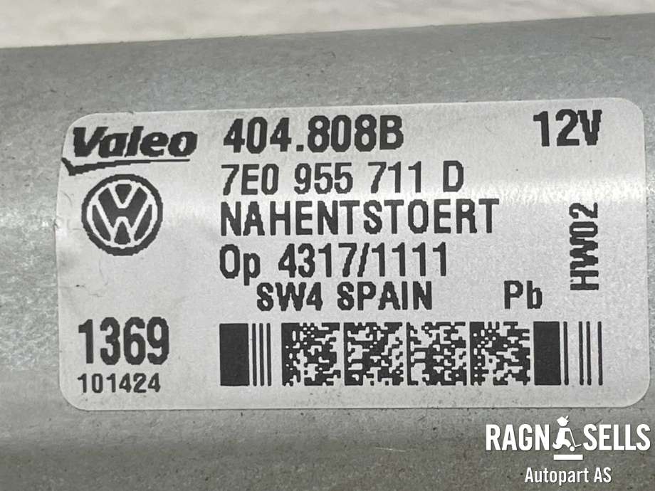Viskermotor bakrute til VW Transporter / Caravelle 2019-->> (T6.1) (T6.1) (VALEO|7E0 955 711 D|404808B|)