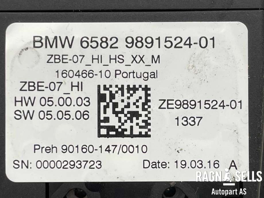 Bryter diverse til BMW 3-Serie 2018-->> (G20) (G20) (65 82 5 A1D 038|65 82 5 A37 1A9|6582989152401)
