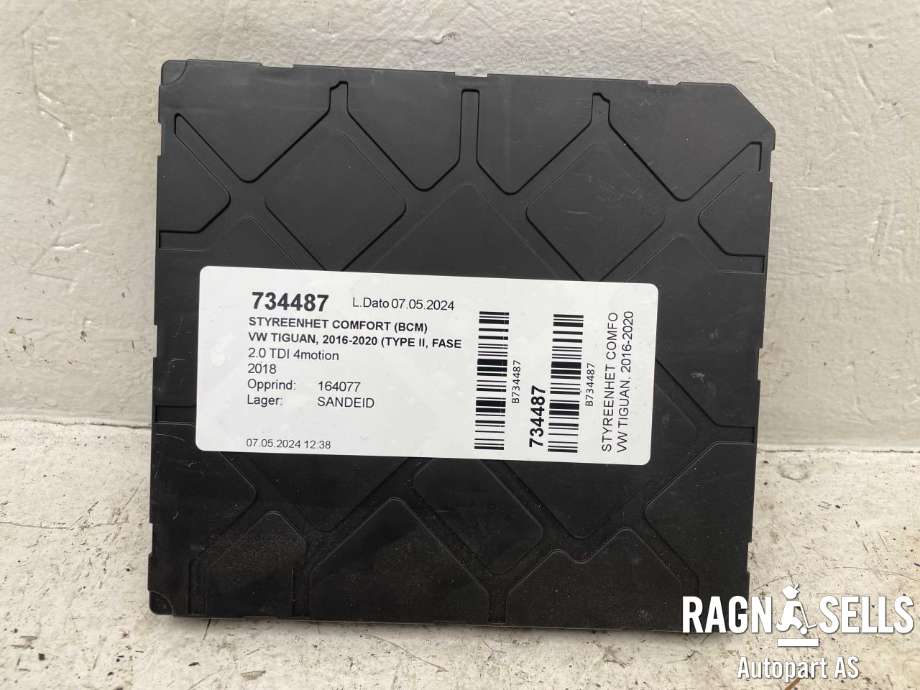 Styreenhet comfort (BCM) til VW Tiguan 2016-2020 (Type II, Fase 1) (5Q0937084DC|5Q0 937 084 DD|A2C15771903)