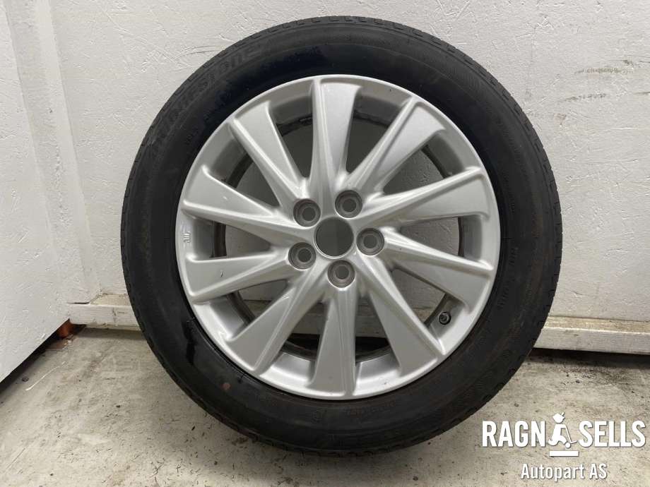 Hjulsett aluminium sommer til Mazda 2 2020-->> (Type III, Fase 2)  (BRIDGESTONE|5X100/ET50/54.1|195/55R16|)
