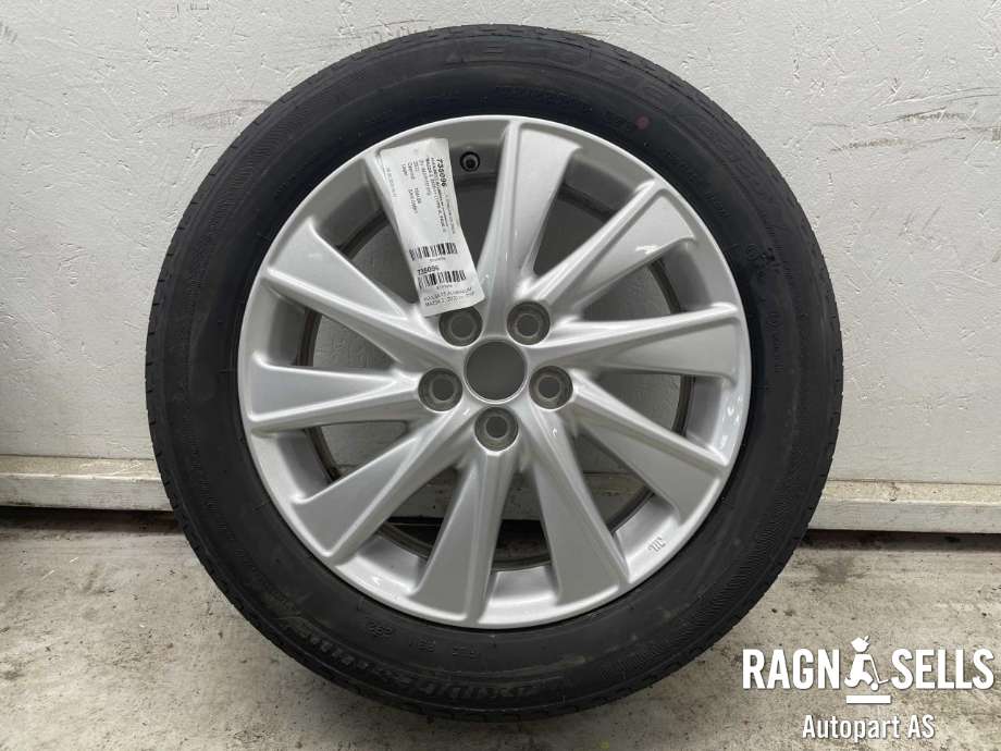 Hjulsett aluminium sommer til Mazda 2 2020-->> (Type III, Fase 2)  (BRIDGESTONE|5X100/ET50/54.1|195/55R16|)