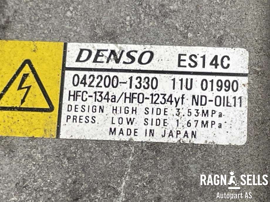 Aircondition kompressor hybrid til Toyota Auris 2015-2019 (Type II, Fase 2)  (DENSO|8837047033||042001330)