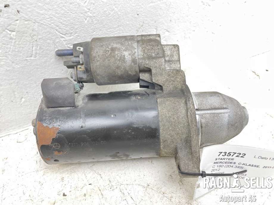 Starter til Mercedes C-Klasse 2011-2014 (Fase 2) (W204) (W204) (BOSCH|A 271 906 02 00|A 271 906 02 00 0080|271 906 02 00|271 906 02 00 0080|)