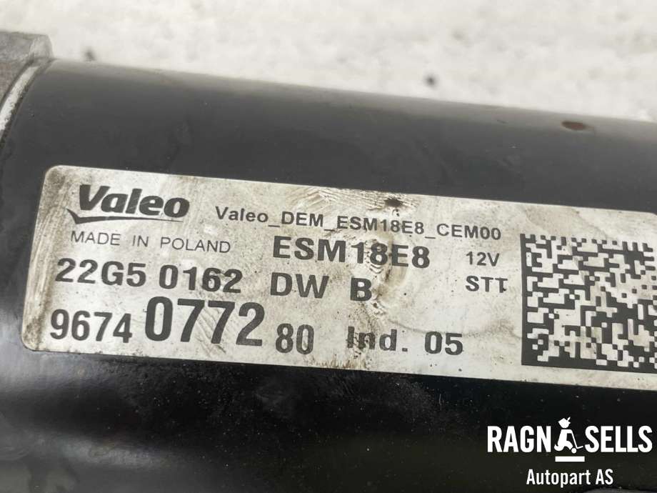 Starter til Peugeot 308 2013-2021 (Type II)  (VALEO|9674077280|ESM18E8|96 740 772 80|16 804 162 80|16 285 647 80|95525945|3640163|YL01007580|)