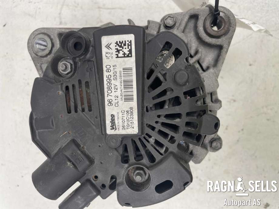 Dynamo til Peugeot 308 2013-2021 (Type II)  (VALEO|9670899580|2610711C|TG12C106|215123908|96 708 995 80|16 482 321 80|16 080 645 80|1608064580|1612380080|1619607980|1648232180|9810971880|9818677980||3640165|95524680)