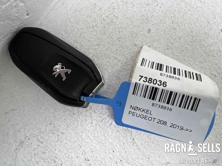 Nøkkel til Peugeot e-208 2019-->> (98 401 497 80|)
