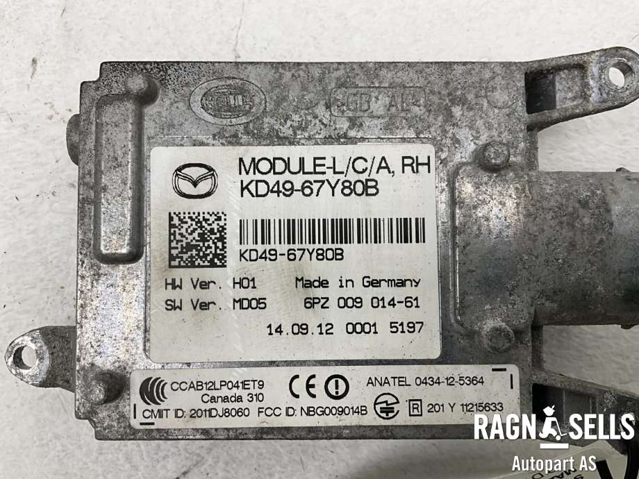 Sensor radar til Mazda CX-5 2012-2017 (Type I)  (HELLA|KD49-67-Y80B|6PZ009014-61|)
