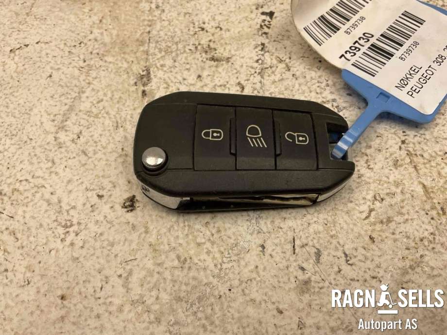 Nøkkel til Peugeot 308 2013-2021 (Type II)  (16 085 043 80|)