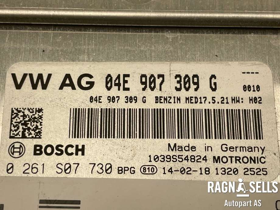 Styreenhet motor til Audi A3 2012-2016 (Type III, Fase 1)  (04E 906 016 AC|04E 907 309 G|0261S07730)