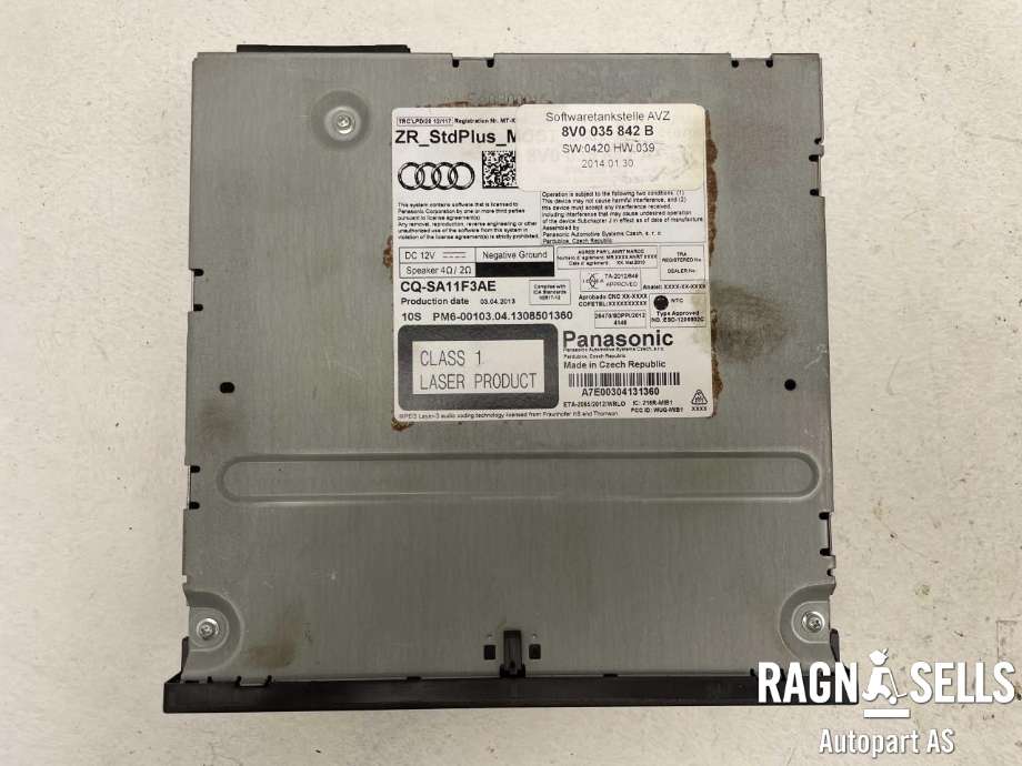 Bilstereo navigasjon spiller til Audi A3 2012-2016 (Type III, Fase 1)  (8V0 035 842 B|)