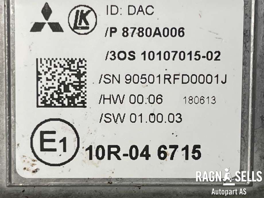 Sensor regnsensor til Mitsubishi L200 2019-->> (Type V, Fase 2) (8780A006|3OS10107015-02)