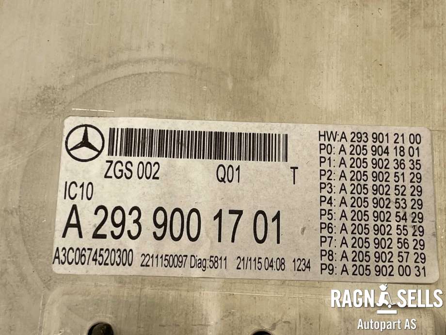 Styreenhet diverse til Mercedes EQC 2019-->>  (A 293 900 82 00|A2939001701|A3C0674520300)