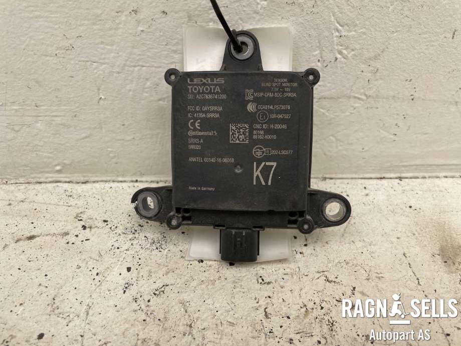 Sensor radar til Mazda 2 2020-->> (Type III, Fase 2) (CONTINENTAL|A2C7636741200|4135A-SRR3A|86162-K0010)