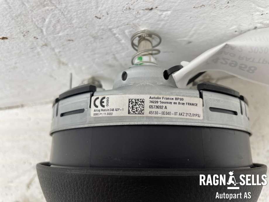 Airbag rattpute til Mazda 2 2020-->> (Type III, Fase 2) (45130-0D340|6573692A|)
