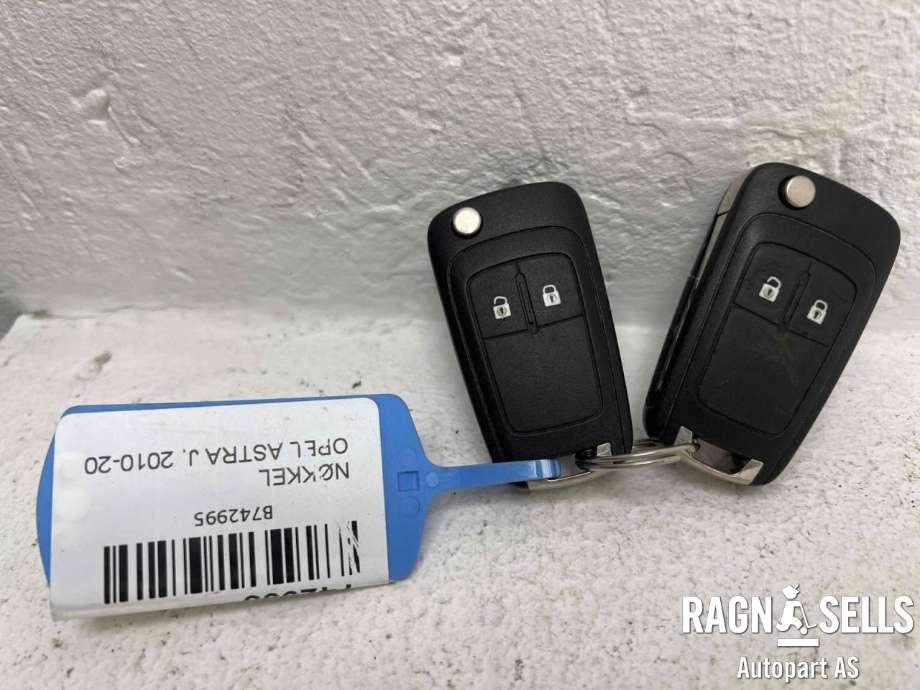 Nøkkel til Opel Astra J 2010-2015 (13279295||913709)