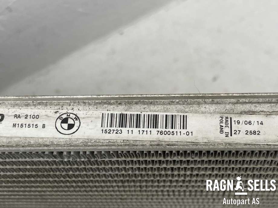 Radiator (manuell gir) til BMW 3-Serie 2012-2018 (F30/F31/F34) (F30/F31/F34) (17 11 7 600 511|)