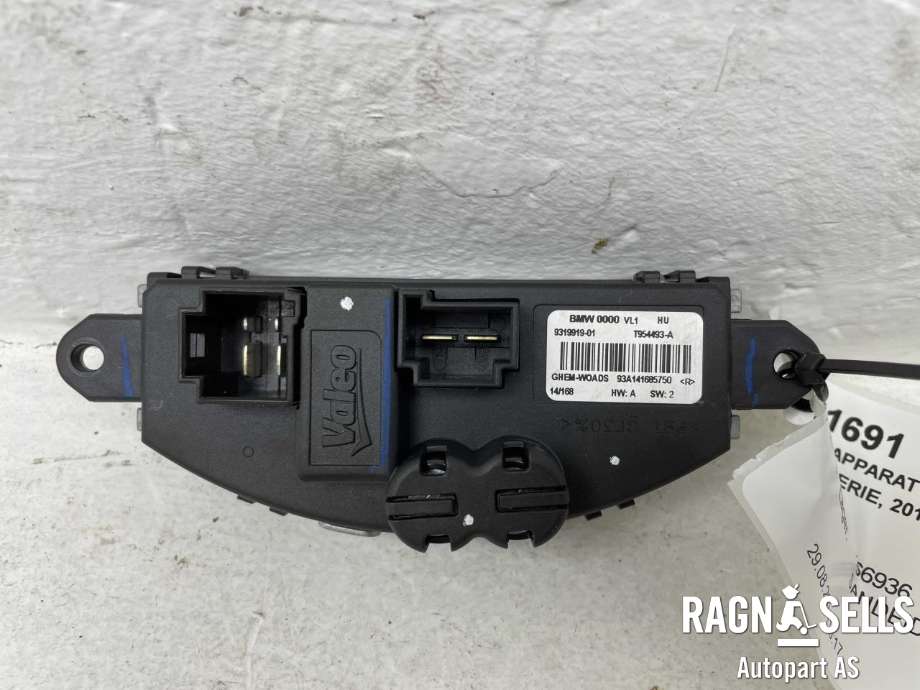 Varmeapparat motstand til BMW 3-Serie 2012-2018 (F30/F31/F34) (F30/F31/F34) (64 11 9 276 112|9 319 919|T954493A)