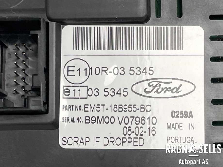 Bilstereo diverse til Ford Transit Connect 2013-2018 Type II, Fase 1  (EM5T-18B955-BC|DV1T-18B955-GB|)