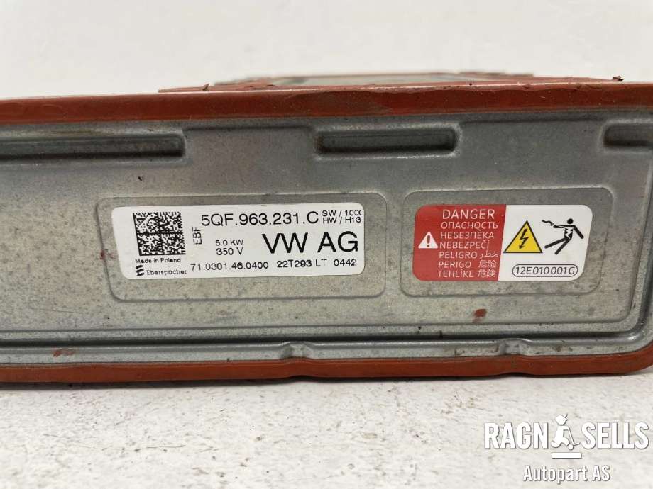 Varmeapparat PTC-heater til Audi Q3 2019-->> (Type II) (5QF 819 013 D|)